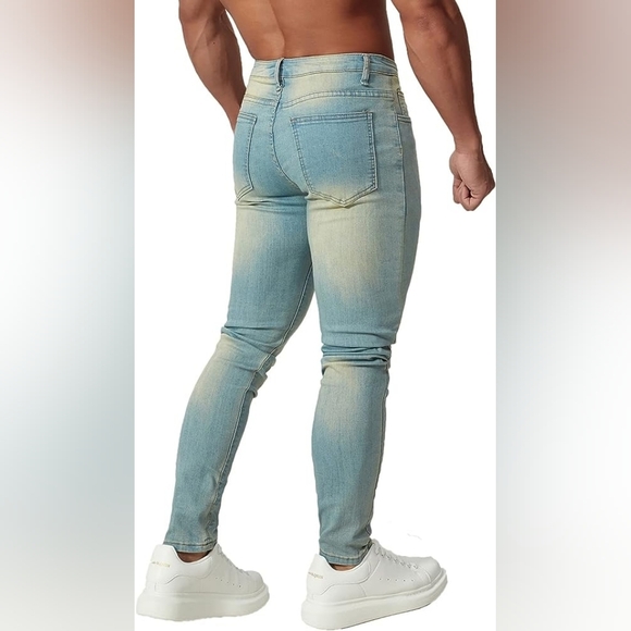 New w/ Tags Mens Jeans Skinny Unique Comfortable Denim w/ Multiple Sizes - Picture 4 of 5